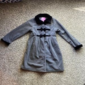 Goodlad gray and black dress coat. Empire waist. Super cute! Dress coat.